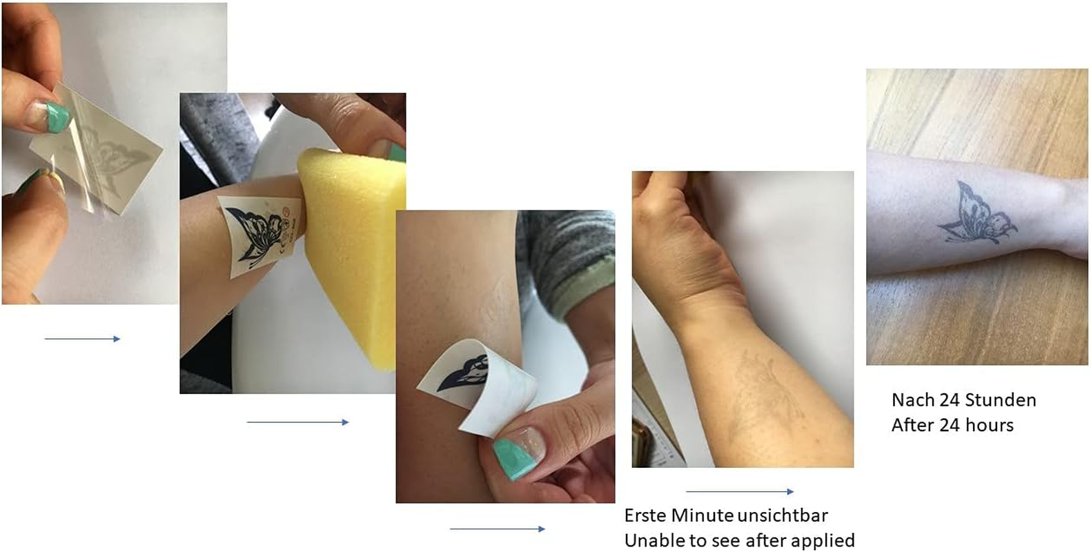 GZ69 70 Temporary Geisha Tattoo Semi-Permanent Tattoo Long-Lasting Tattoos 2 Sheets image number 4