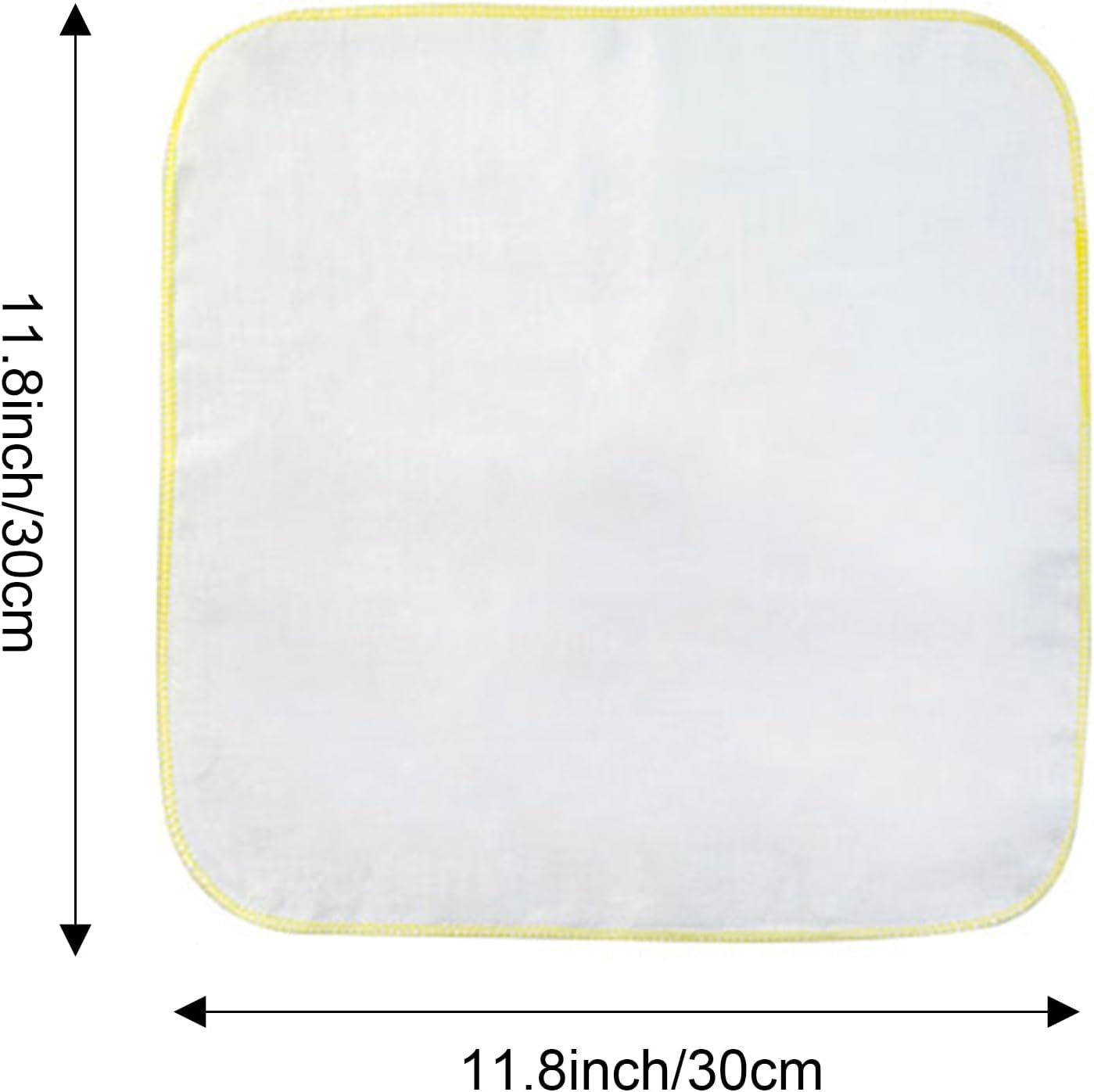 Gvhntk 15 Pcs Baby Washcloths 2 Layer Gauz Soft Baby Bib Wash Face Msulin Washcloths Cotton Burp Cloth Gauze Handkerchief Gentle for Newborns Infants Toddlers（Yellow Red Blue） (11.8 X 11.8 Inch) image number 5