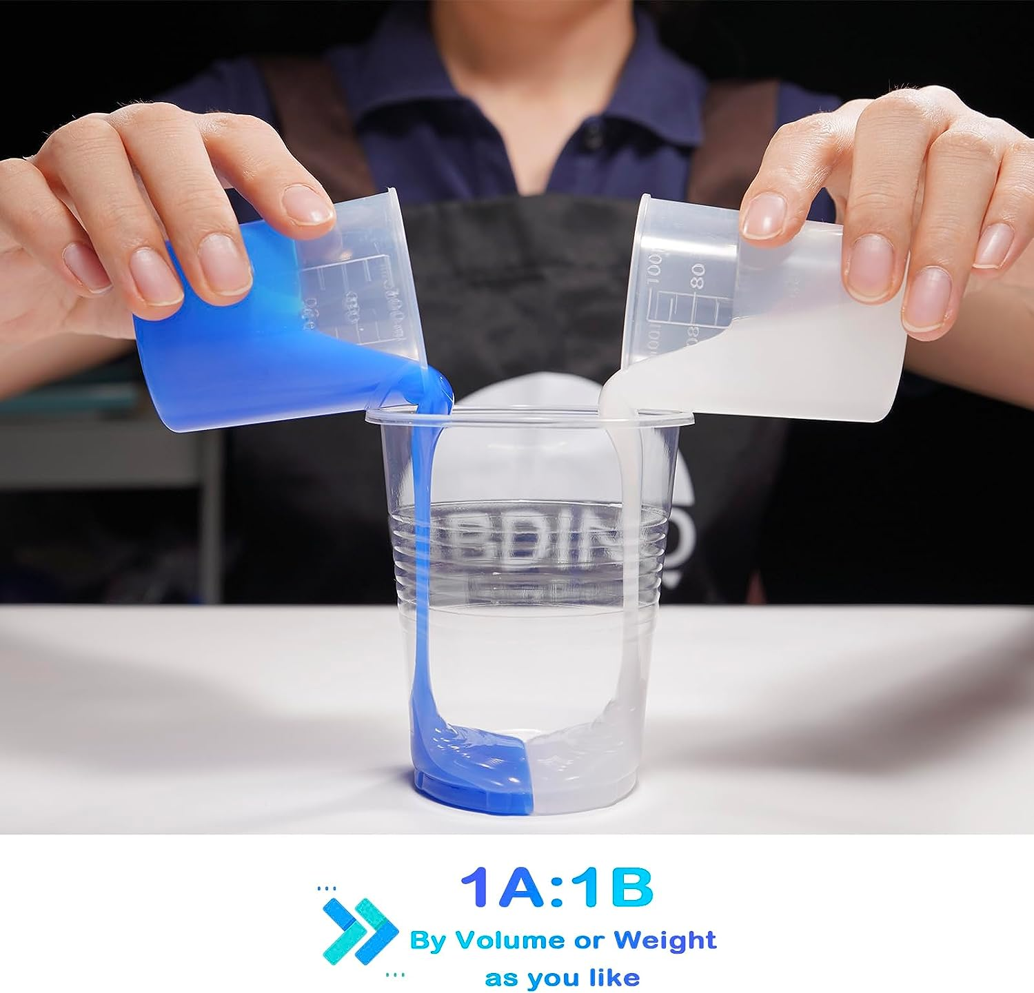 BBDINO Silicone Mold Making Kit, Liquid Silicone for Mold Making 30A Sapphire Blue,High Strength Silicone Rubber Mold Making Kit,1:1 by Volume Ideal for Casting Resin/Jewelry Silicone Molds 2000G image number 6