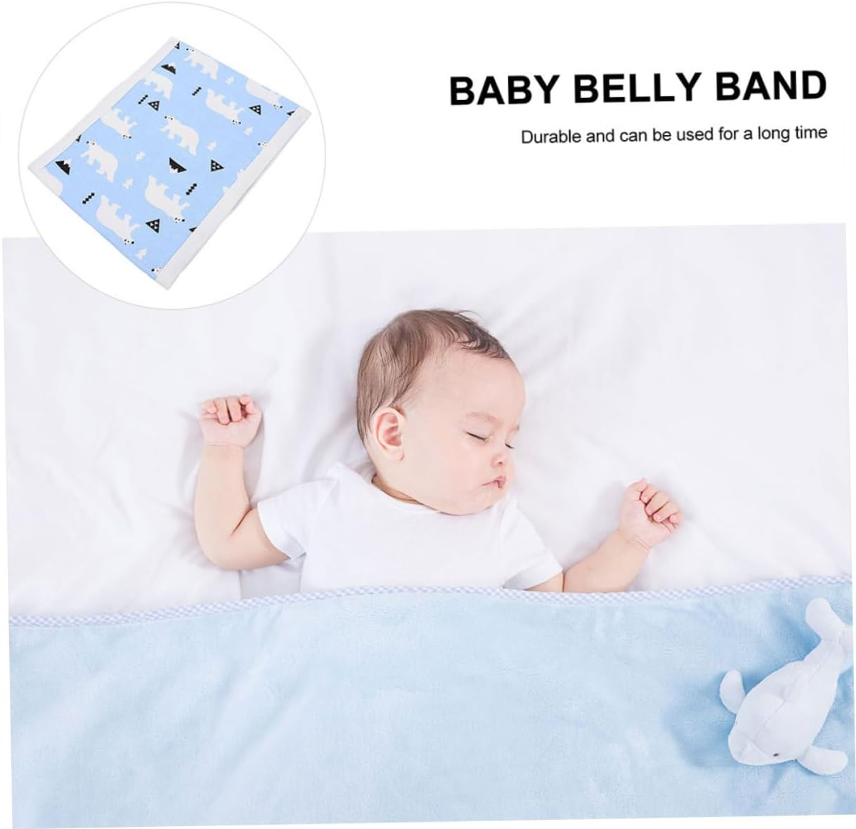 Ipetboom Belly Button Protection Cotton Newborn Belly Band Decorative Navel Strap for Comfort for Keeping Warm in Autumn and Winter image number 5