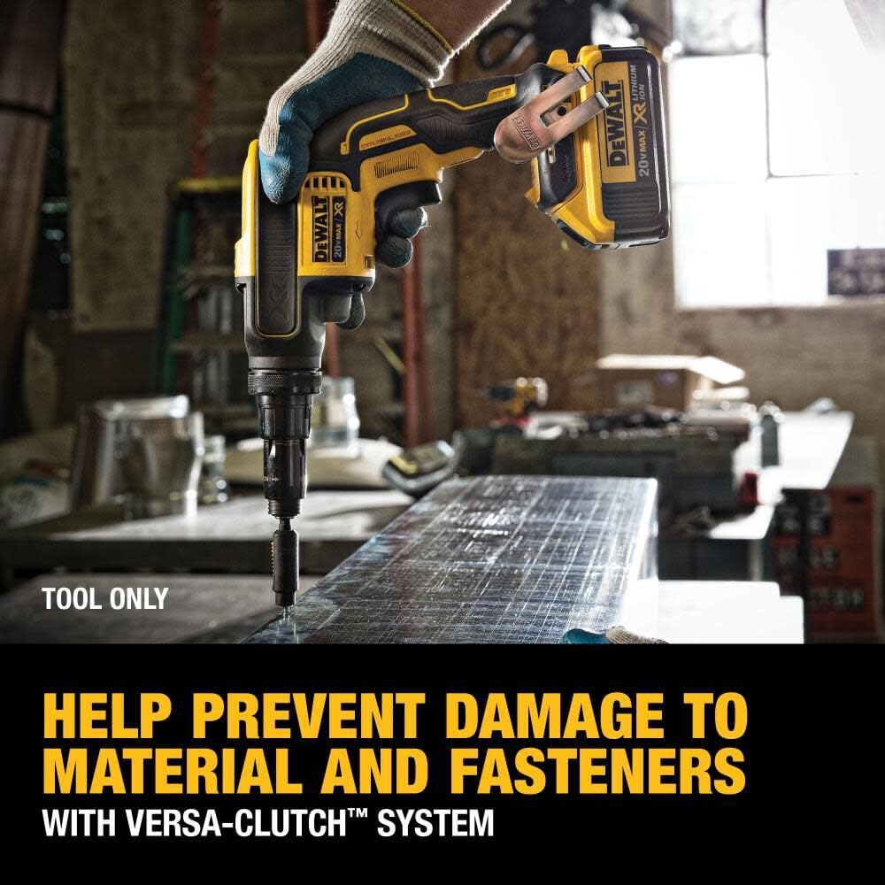 DEWALT 20V MAX XR Screw Gun, Versa-Clutch, Adjustable Torque, Tool Only (DCF622B) image number 4