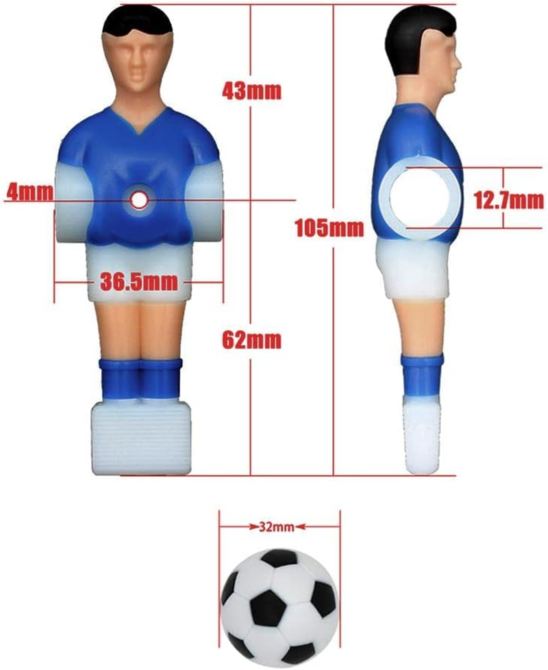 Oshhni 22 Piece Resin Foosball Men Table Top Miniature Guys Man Football Players Model Indoor Sport Parts Accessory image number 5