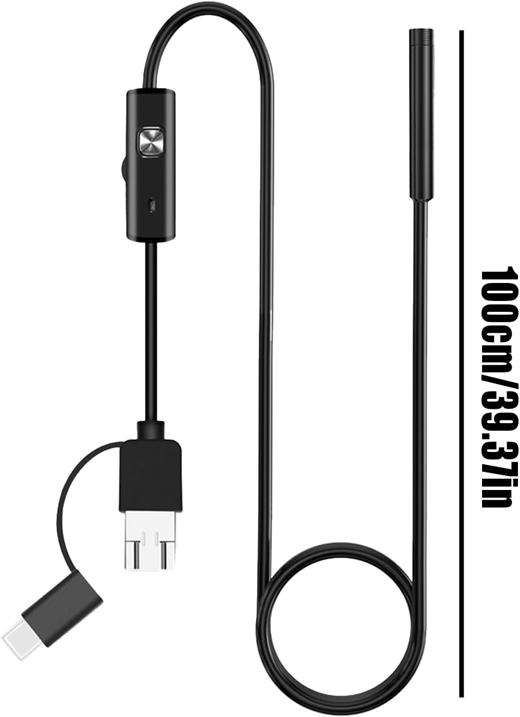 Snake Camera with Light | Endoscopio Automotriz,Ip67 Waterproof USB Borescope Inspection Tool for Plumbing Wall Sewer Industrial Equipment Home Mechanical Construction