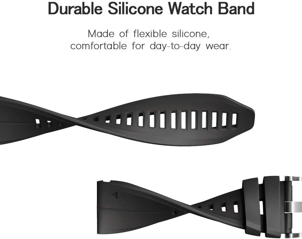 22Mm Quickfit Watch Band Compatible with Fenix 8 47Mm/Fenix E 47Mm/Fenix 7/Fenix 7 Pro/Fenix 6 Pro/Fenix 6/Fenix 5/Fenix 5 Plus, Soft Silicone Band Strap Wristband with Quick Fit for Garmin Smartwatch image number 4