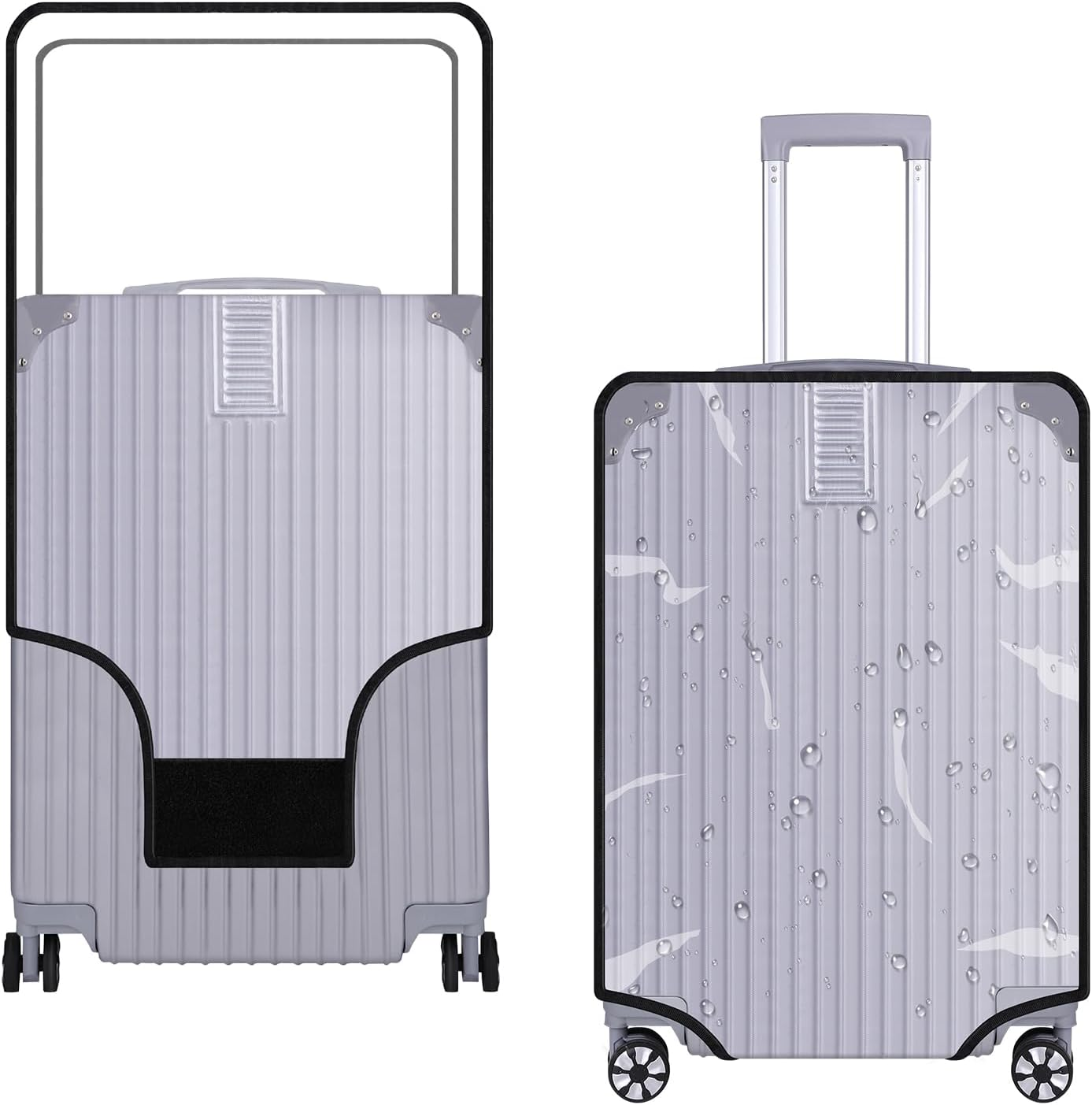 Luggage Cover Protector Bag PVC Clear Plastic Suitcase Cover Protectors Travel Luggage Sleeve Protector image number 6