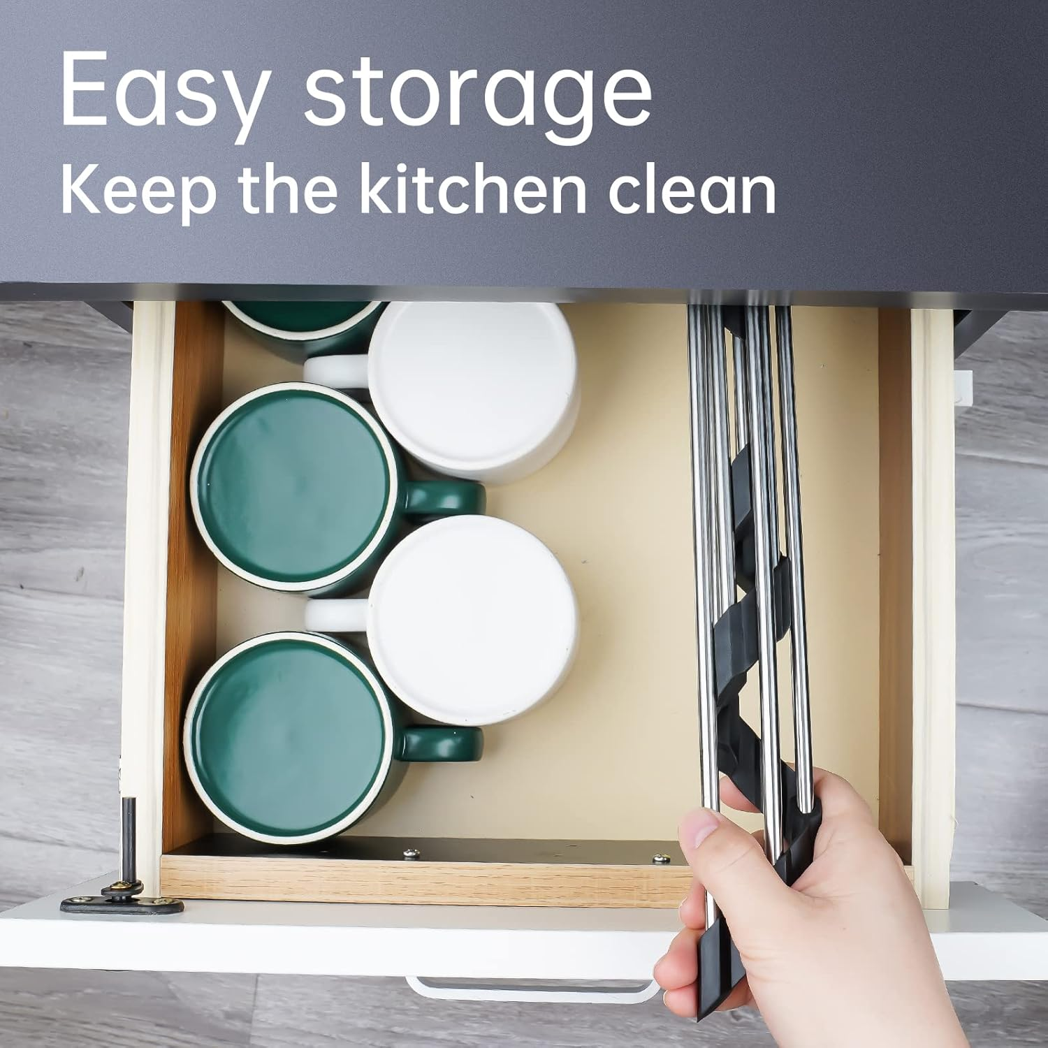 Tomorotec Triangle Roll-Up Dish Drying Rack for Sink Corner Small Foldable Stainless Steel over the Sink Multipurpose Kitchen Drainer Caddy Trivet Rustproof Organizer Storage Space Saver Shelf (Black) - Blue image number 2