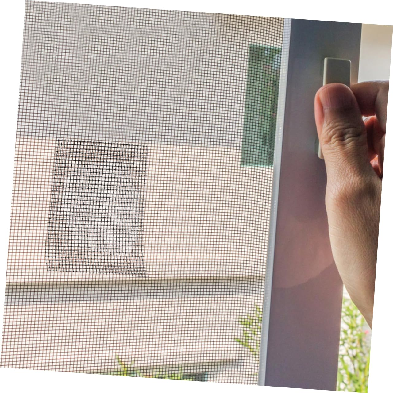 COOLHIYA Window Screen Repair Kit 4 Rolls Self-Adhesive Screen Patch Tape 5Cm X 2M Gray for Home Use and DIY Repairs of Tear Holes in Windows and Doors - Grey image number 4