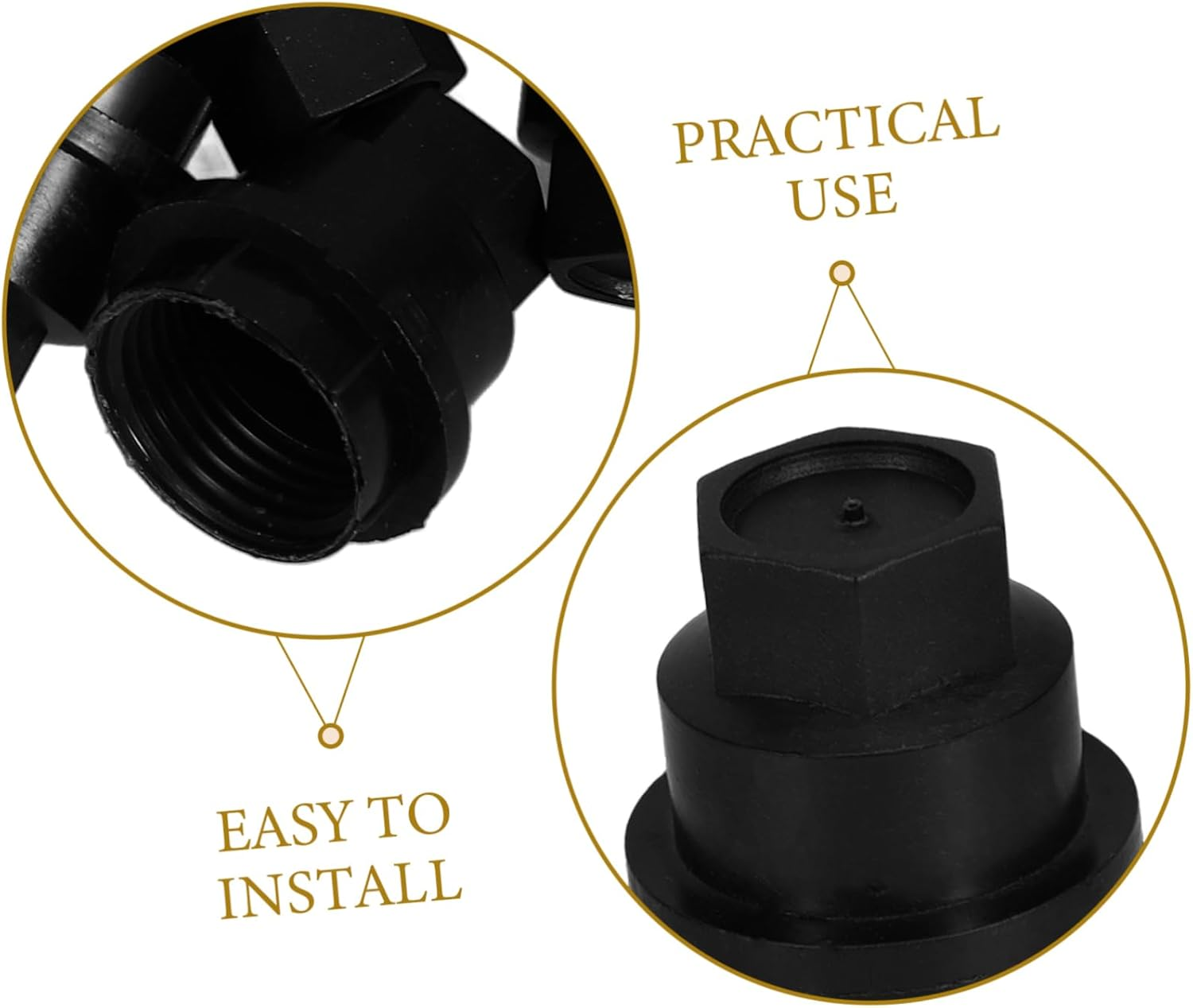 COSMEVIVI 20Pcs Lug Nut Covers for Car Wheels Wheel Nut Caps Trailer Tire Accessories Automotive Tire Bolt Caps Easy Install Car Accessories image number 2