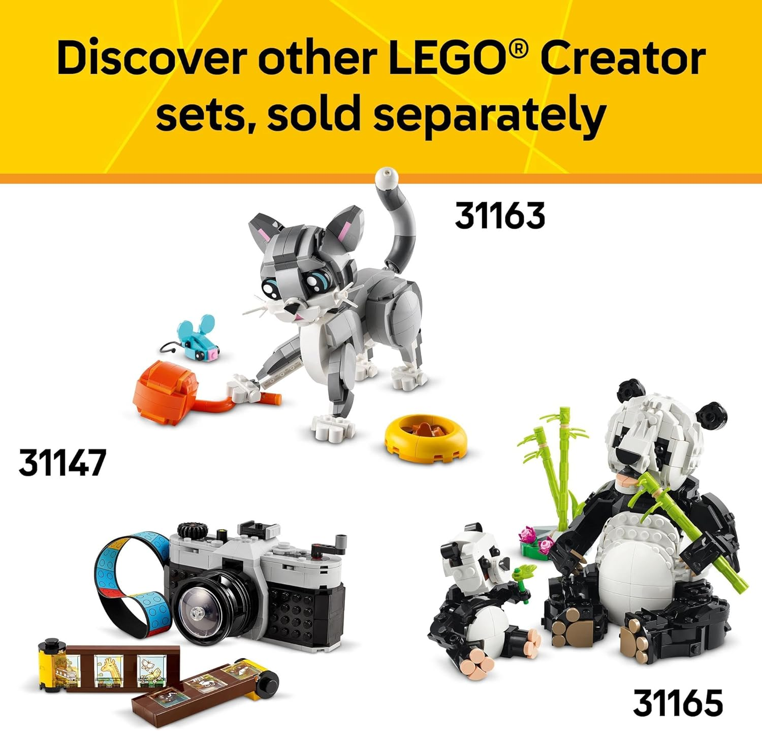 LEGO Creator 3In1 Typewriter with Flowers Building & Construction Toy for Girls 8-10, Creative Kid Toy Rebuilds into a Keyboard Guitar or Flower Pot with Pen & Notebook, Art & Craft Kit 31169 image number 2