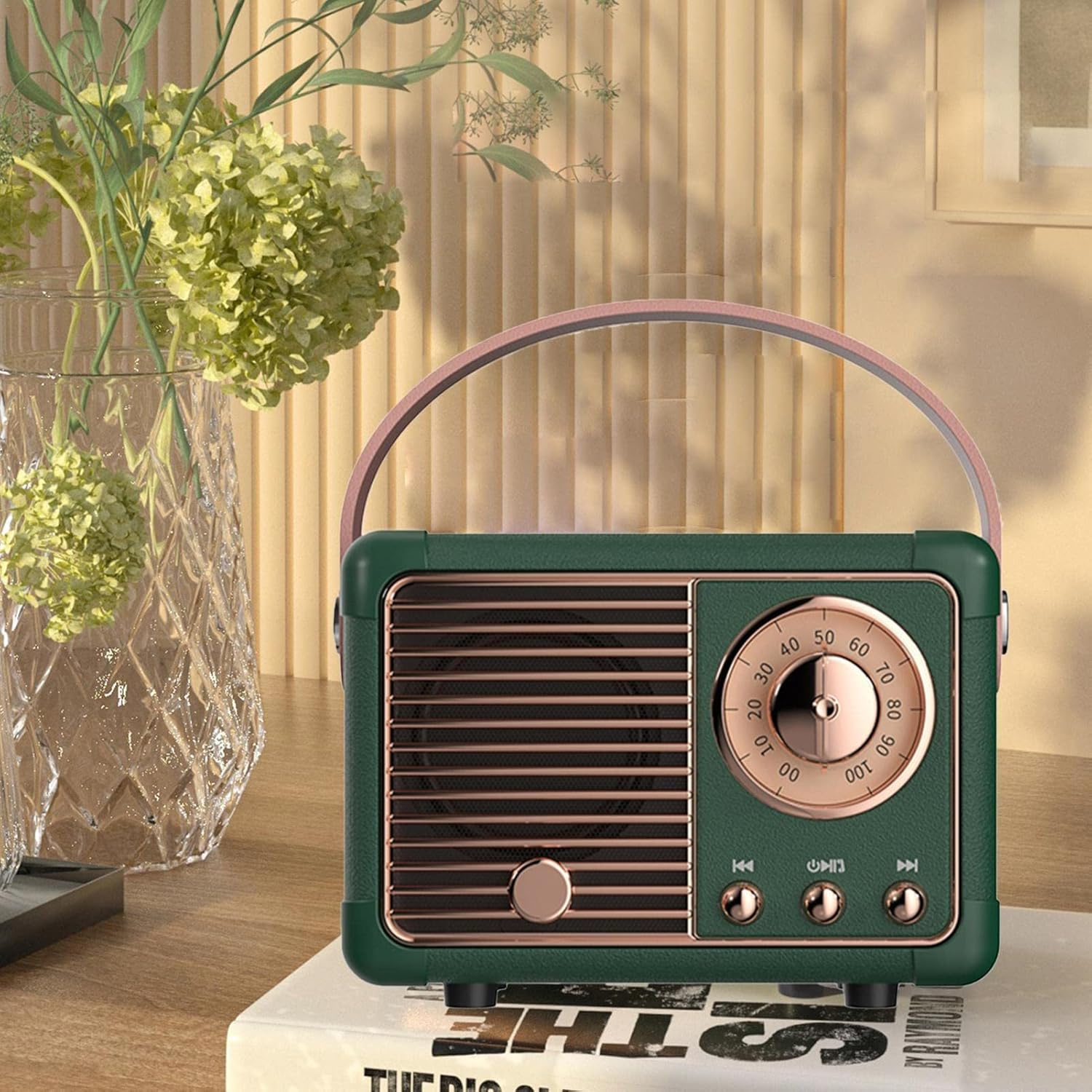 Retro Radio - Retro Decor with Stereo Sound Rich Bass - Blue-Tooth 5.0 Heavy Bass Music Player, 4-5H Long Playtime, Outdoor Speaker for Home, image number 6