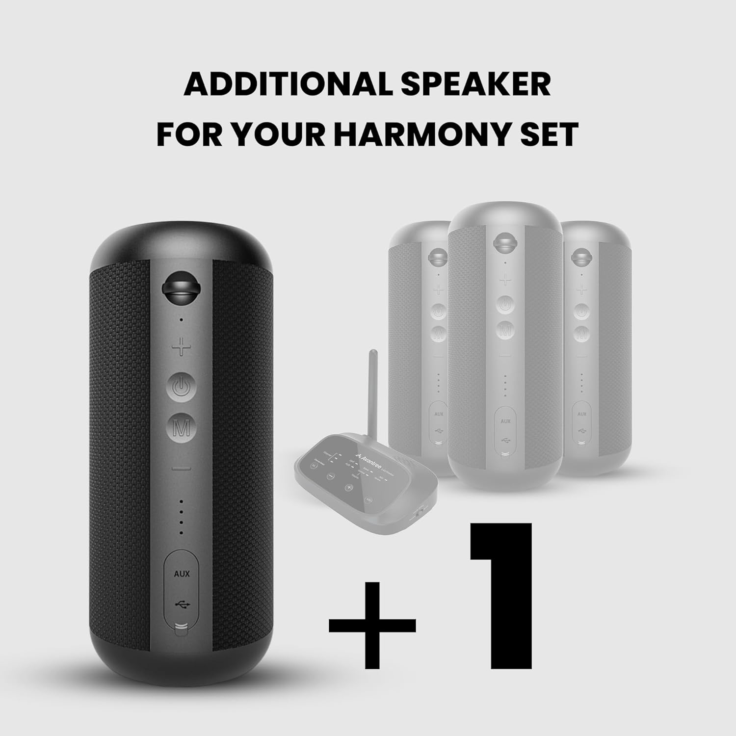 Avantree Bluetooth & Multi-Room Add-On Speaker for Harmony Set