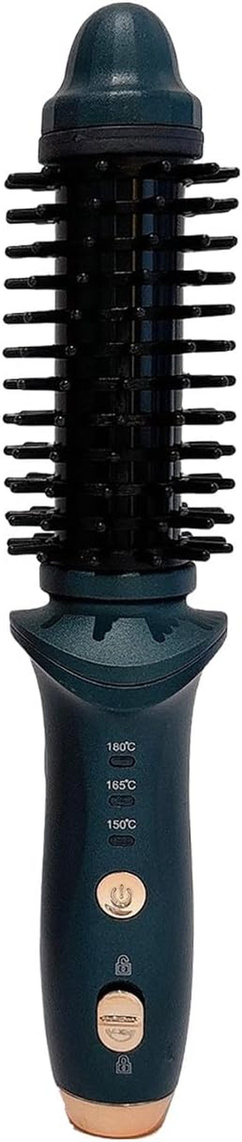 Cordless Heated round Brush for Travel, Mini Thermal Curling Iron for Short Hair USB Rechargeable Small Barrel Volume Heat Styling Curling Brush for Men and Women Curly Straight Hair (Purple)