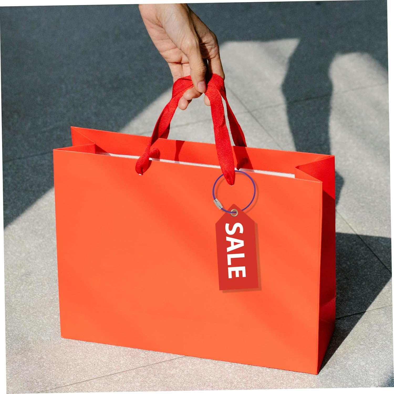 SEWACC 16Pcs Heavy Duty Wire Key Chain Stainless Steel Cable Portable for Outdoor Luggage Tags and Keys image number 2