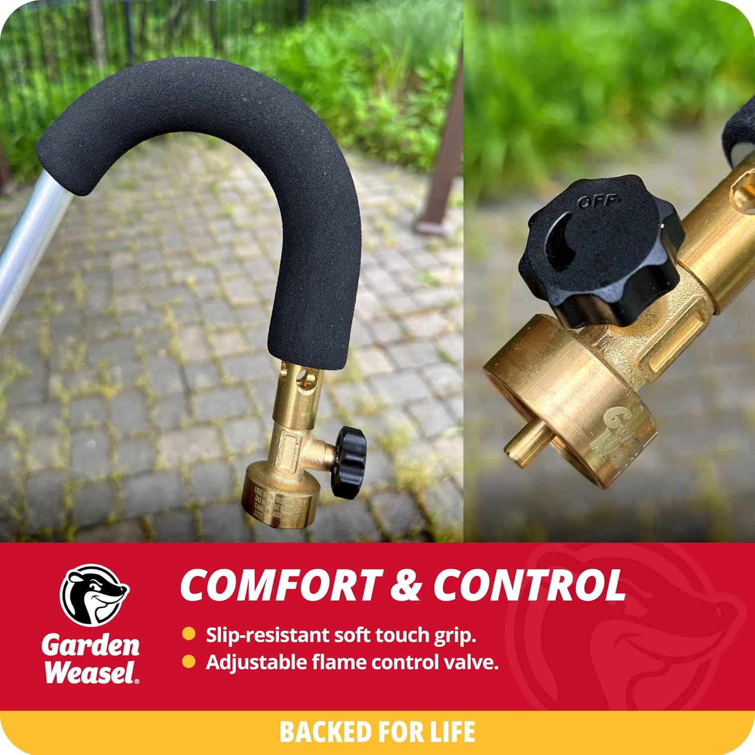 Garden Weasel Weedtorch | Weed Burner with Integrated Lighter | Propane Fire Starter, Torch for Weeds | 98007-A image number 6