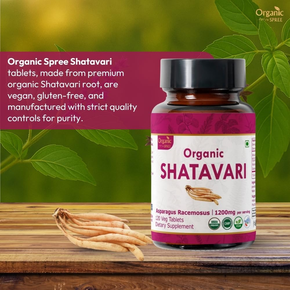 Shatavari 120 Tablets | Asparagus Racemosus (Shatavari) | USDA Organic Certified | Organic and Natural 120Tab image number 5