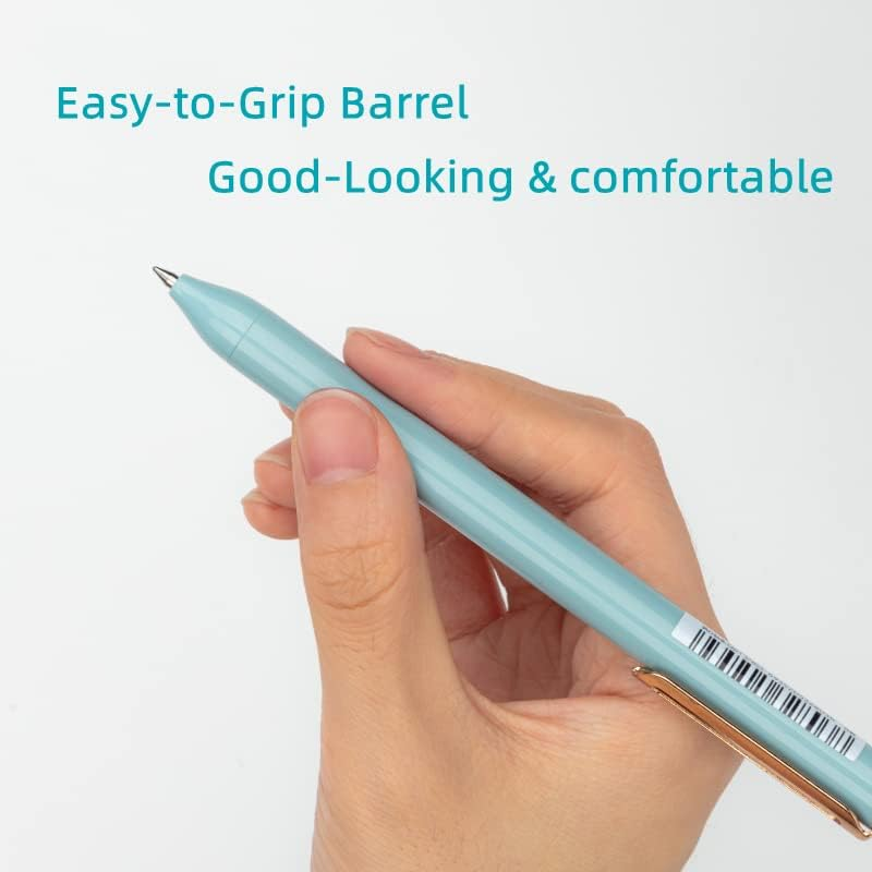 Deli NUSIGN Retractable Black Gel Pens Set of 5, 0.5 Mm image number 2