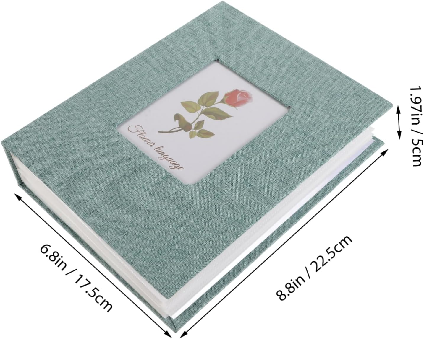 Garneck Boy Photo Album Pages Green White for Family Photos for Showers Birthdays Preserves Cherished Memories