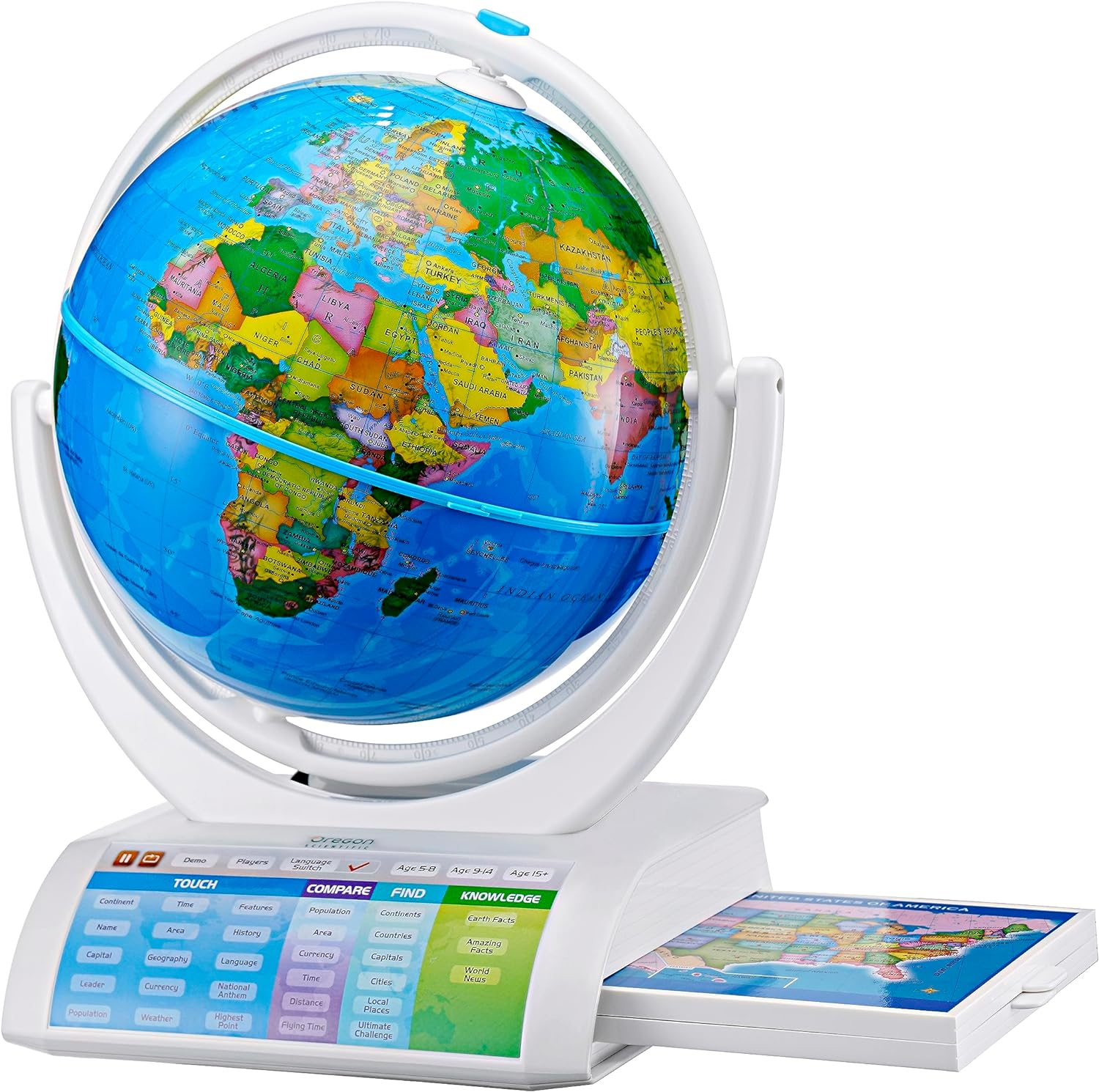 Oregon Scientific Smart Globe Explorer AR Learning Toy image number 2