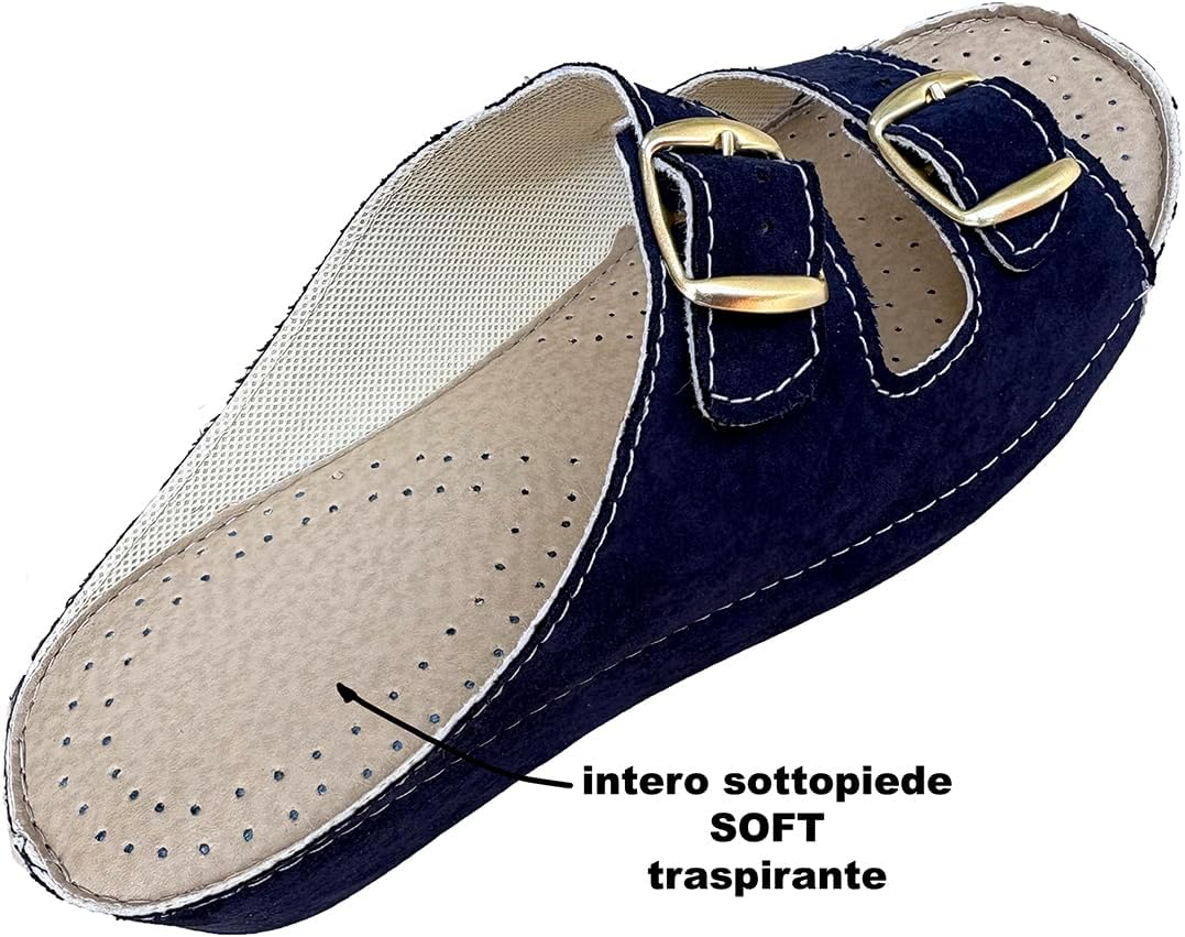 Magenta Women'S Comfort Love Cristina Fabric Double Buckle Adjustment Slippers Vegan Friendly image number 1