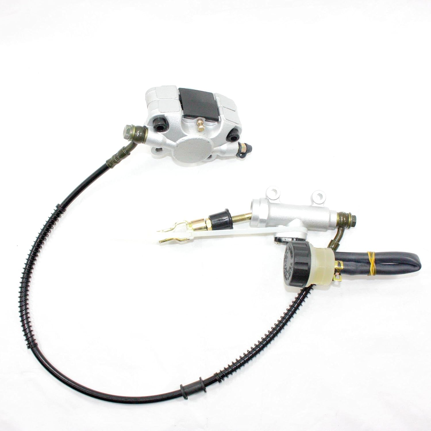 BLYGO Hydraulic Rear Disc Brake Caliper Foot Brake System + Pads 200Cc 250Cc Quad Dirt Bike ATV