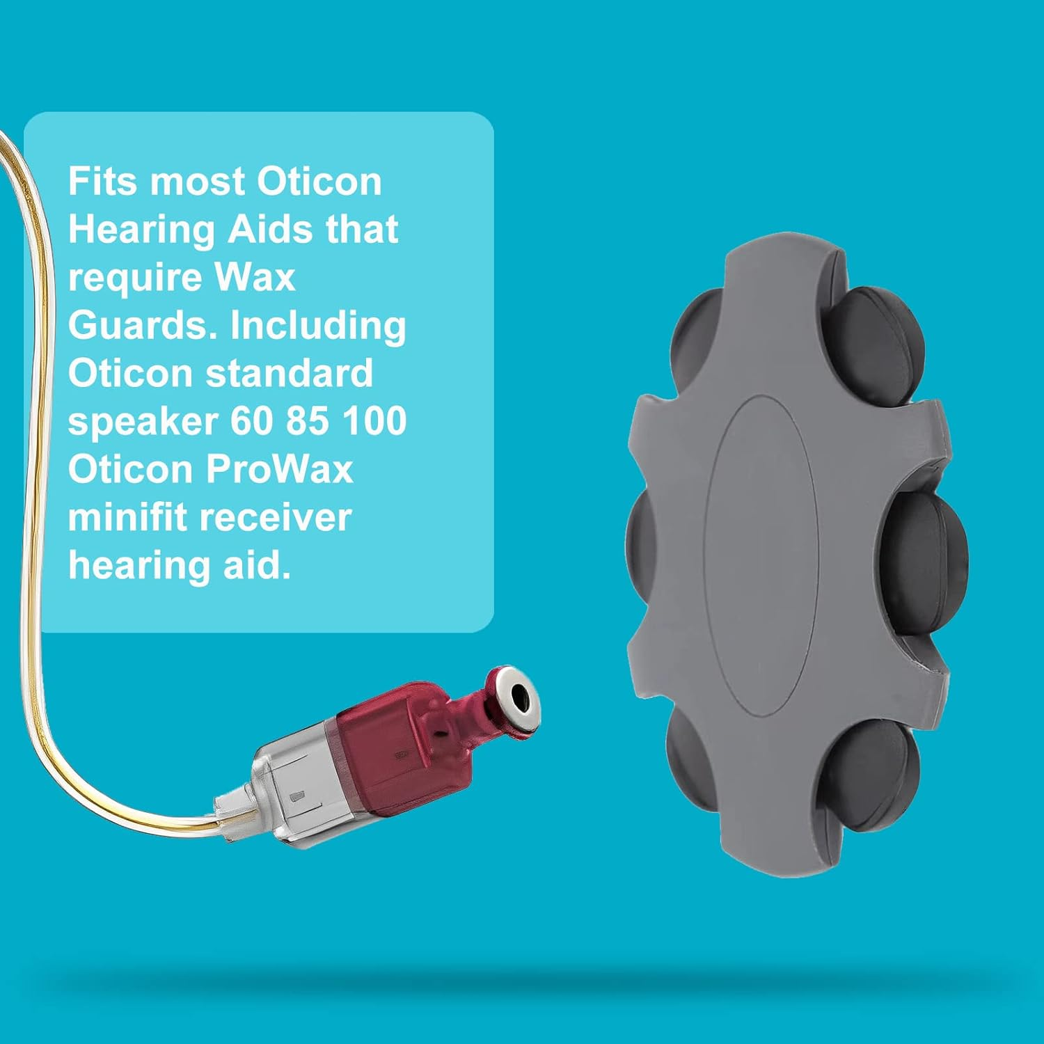 Wax Guards for Oticon Prowax Minifit Hearing Aid Supplies Replacement Wax Filters, Oticon Hearing Aid Supplies (5 Packs/ 30 Pcs).