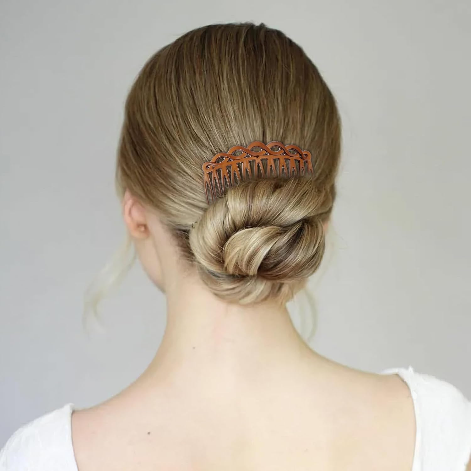 Mabor 6 Pcs French Hair Side Combs for Women, Hair Comb Accessories Twist Decorative Comb 3 Colors for Multiple Hairstyles Girls Women image number 6