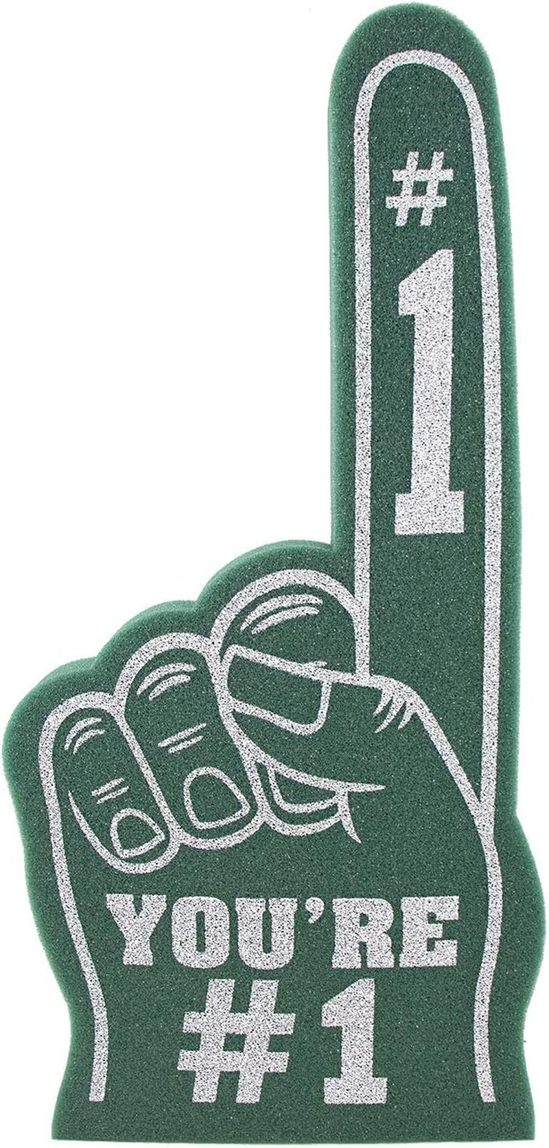 Giant Foam Finger 18 Inch- You'Re Number 1 Foam Hand for All Occasions - Cheerleading for Sports - Exciting Vibrant Colors Use as Celebration Pom Poms- Great for Sports Events Games School Business