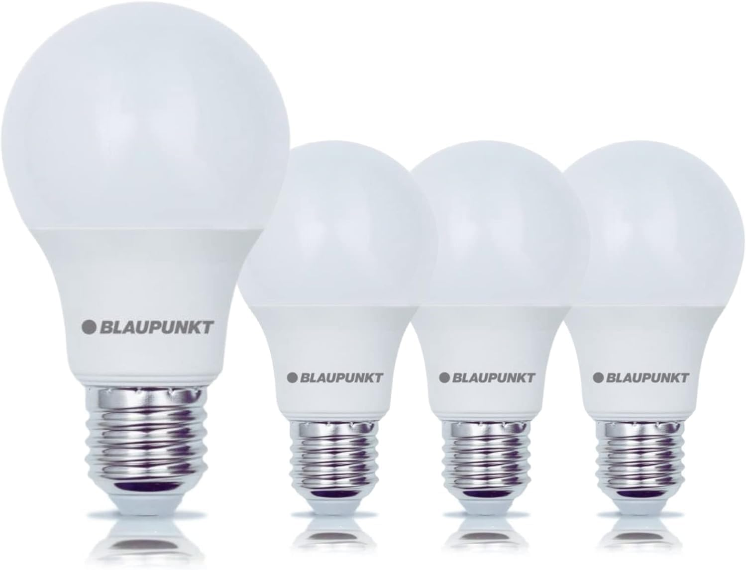 Blaupunkt LED Bulb E27 &ndash; Classic A60 &ndash; Daylight Lighting &ndash; 12W &ndash; Replacement of 86W &ndash; Frosted &ndash; Natural White 4000K &ndash; 1260 Lumens &ndash; Energy and Cost Saving Light &ndash; Class A+ &ndash; Pack of 4 image number 2