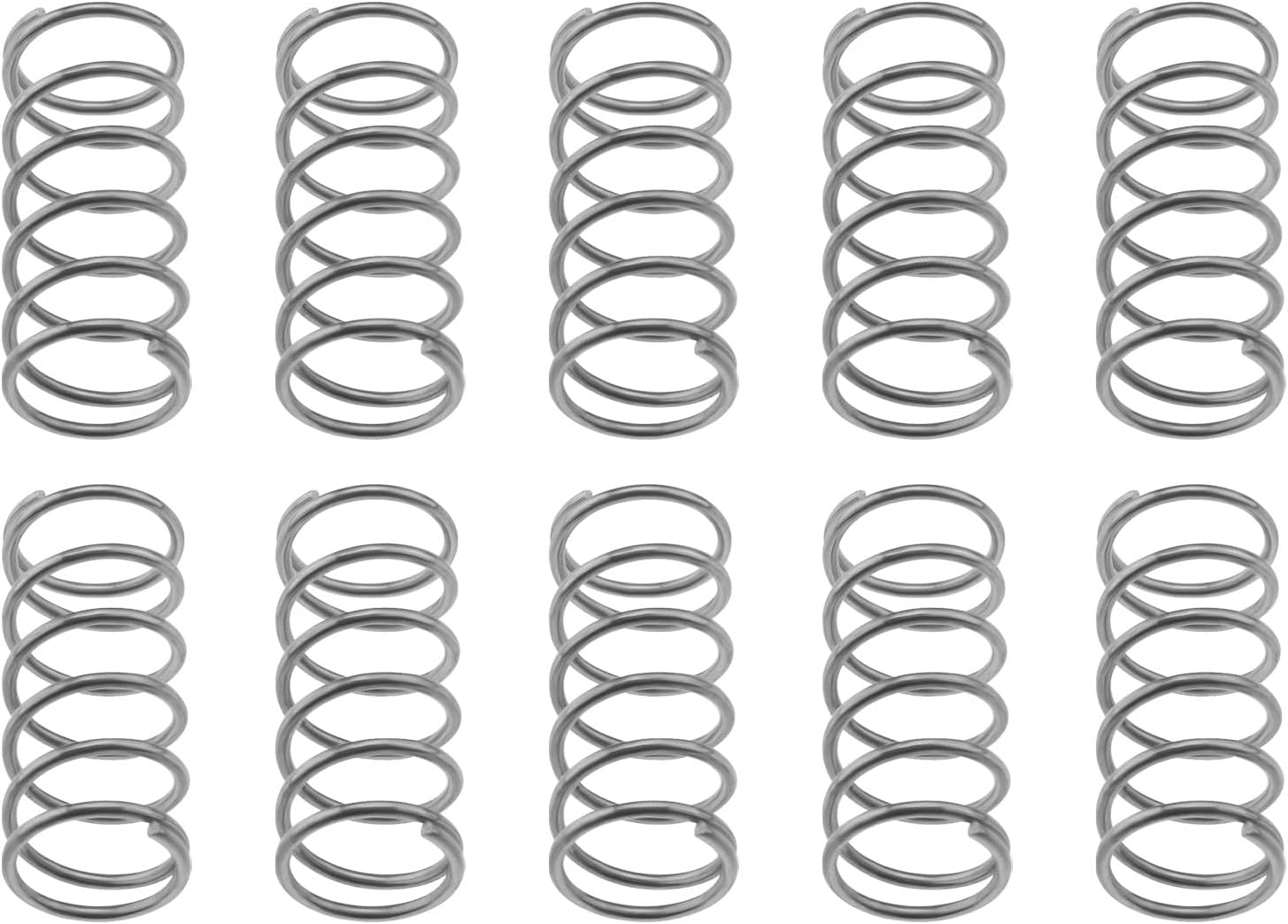 Emagtech 40PCS Compression Spring Stainless Steel Spiral Spring Extension Spring for Electrical Switches Household Appliances Automotive Switches Electronic Products image number 5