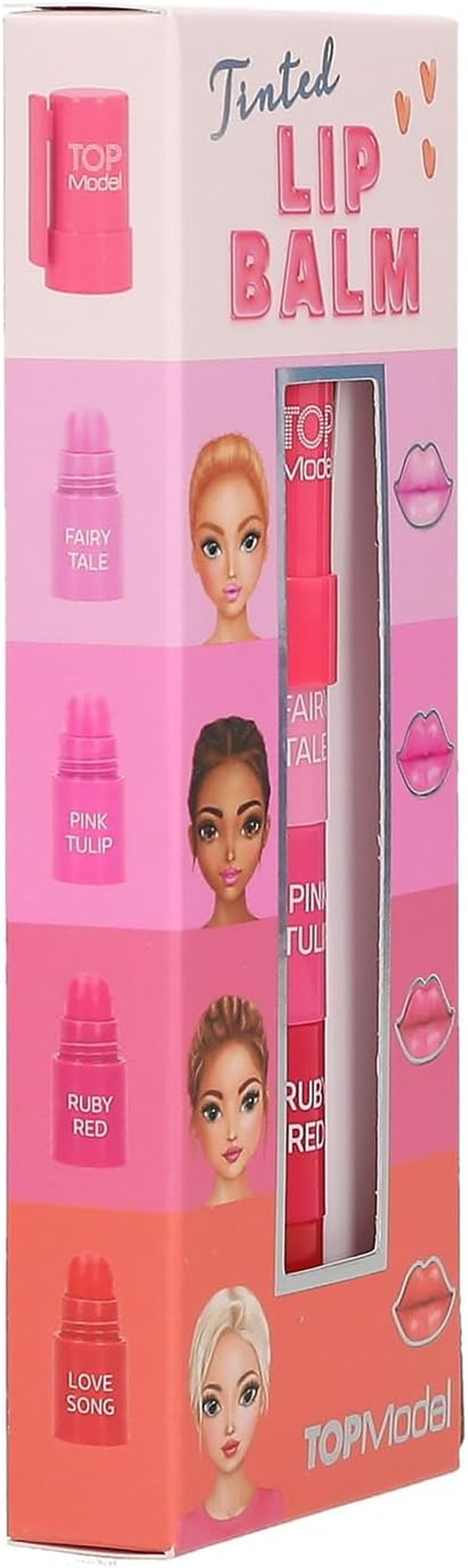 Topmodel - Topmodel Tinted Lip Balm - 4 Colors - 4 X 1G /Pretend Play/Red