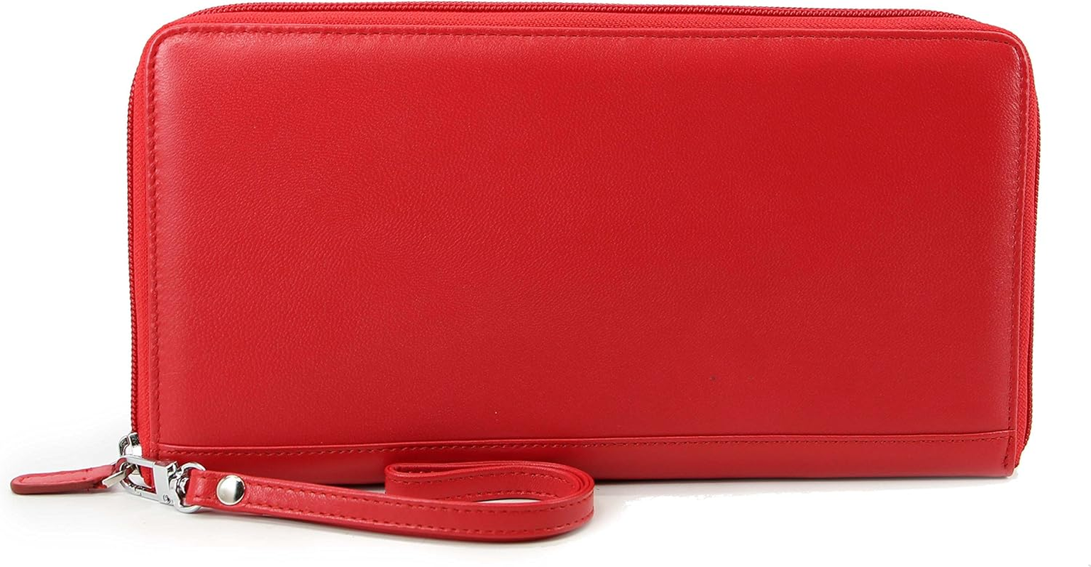 Mybitti Zip-Around Passport Wallet Executive Boarding Pass Holder