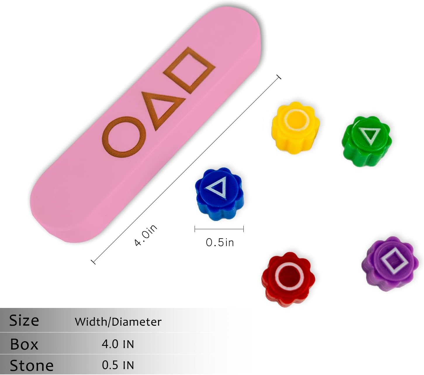 Frolusian Gonggi Game,Gonggi Weighted Korean Game,5 Premium Marbles + Box, Traditional Toss & Catch Dexterity Training, Suitable for Family Gatherings and Social Use(Pink) image number 3