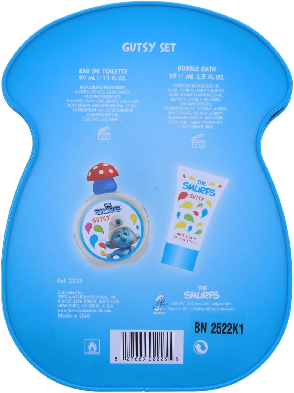 THE SMURFS Grouchy Smurf 50Ml + 75Ml Shower Gel, 125 Ml