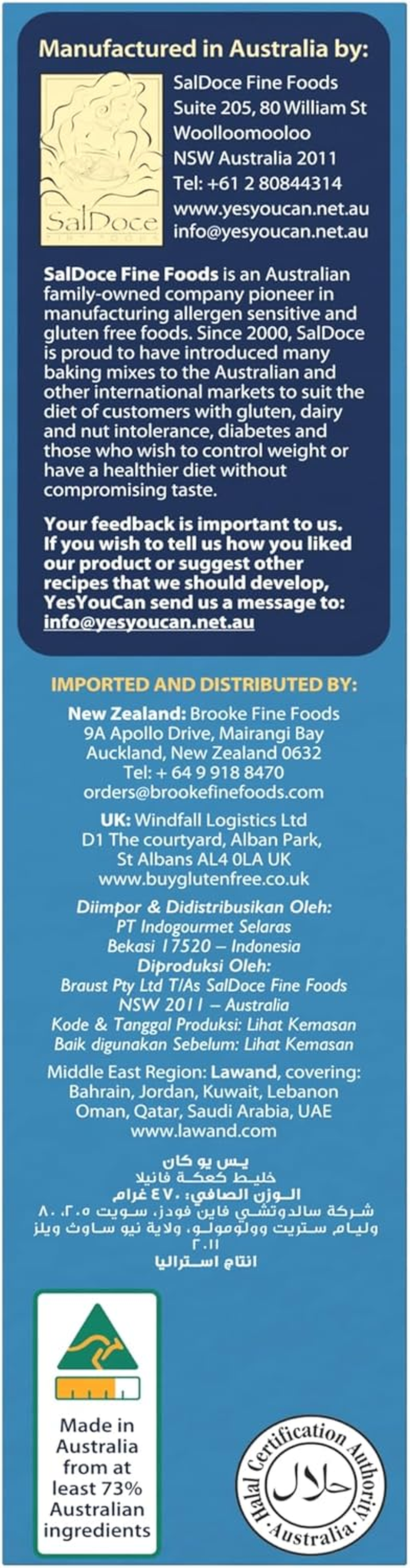 Yes You Can Vanilla Cup Cake Mix 470 G image number 2