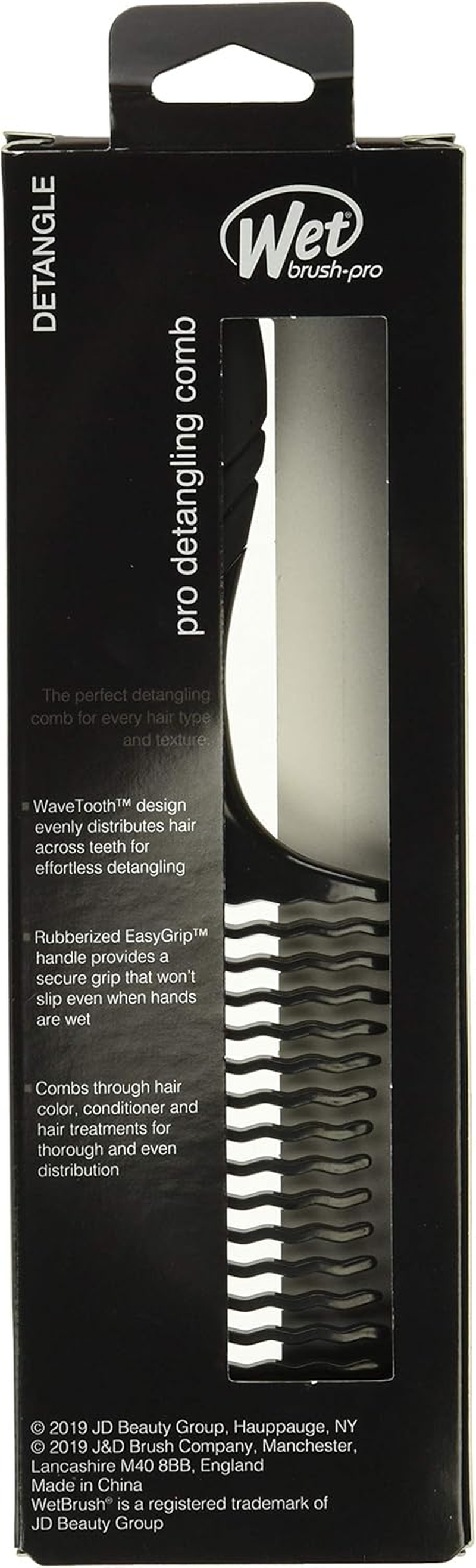 Wetbrush Pro Basin Detangler Hair Comb, Black image number 3