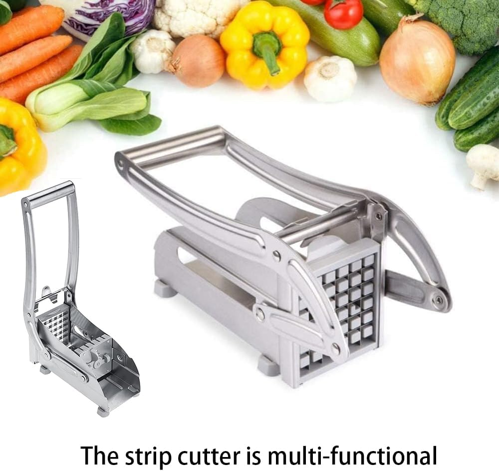 Potato Chipper,Vegetable Veggie Machine,French Fry Cutter,Manual Potato Strip Cutter,Stainless Steel Cutting Machine, for Potato, Onion,Vegetables,Cucumber image number 6