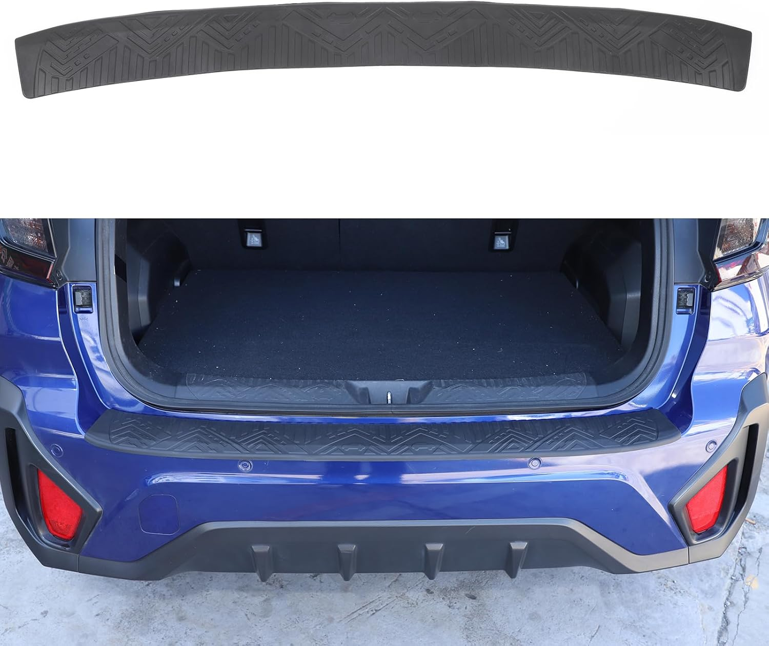 Rear Bumper Protector Compatible with Subaru Crosstrek 2024-2025 Accessories | TPE Tailgate Guard Cover Trim | 1PC Set (2024-2025) image number 3