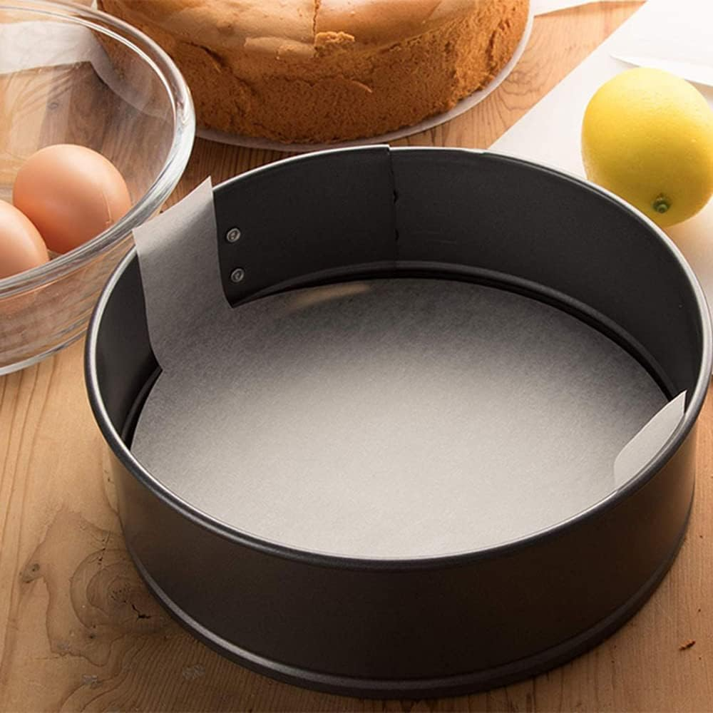 100Pcs Baking Paper, Non-Stick Baking Parchment round Cake Tin Liners with Hanging Ears for Kitchen Home (15Cm, White) image number 2