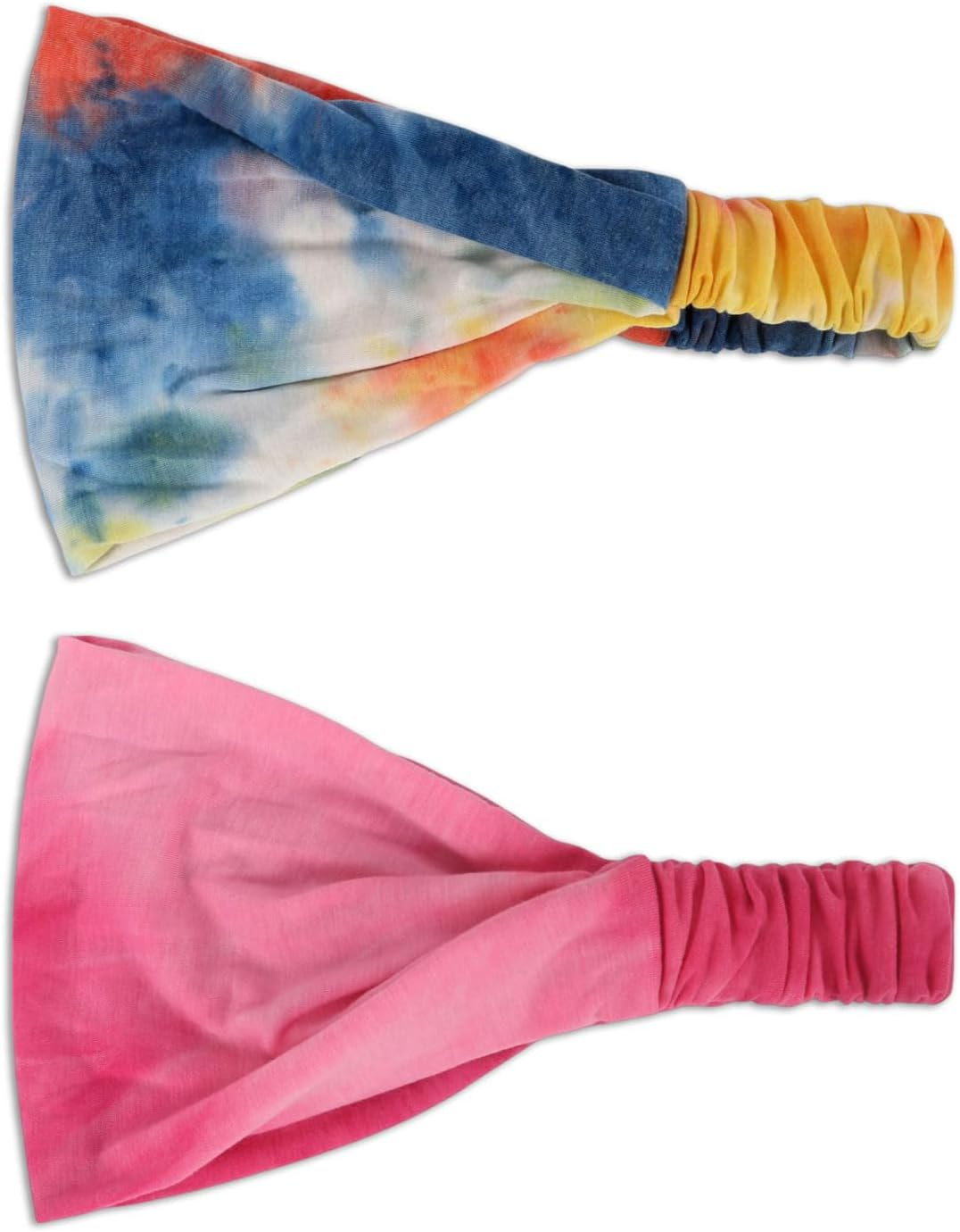 KGDUYC Sports Headband - Pack of 2 Yoga Headbands, Wide Headband, Elastic Hair Scarves, Soft Running Yoga Hair Bands for Women and Girls image number 2