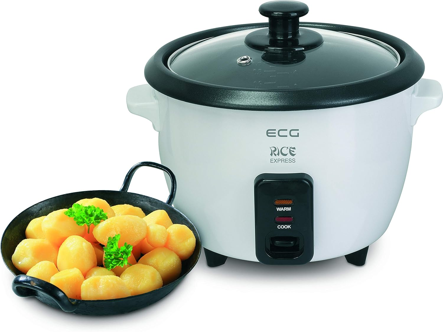 ECG RZ 060 Rice Cooker, Plastic, White image number 5