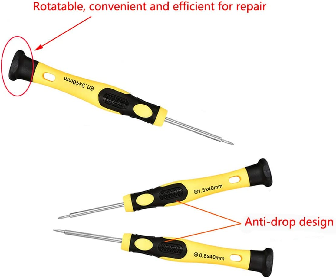 Cellphone Repair Tool Kit for Iphone 4, 5, 5S, 5C, 6, 6S, 7, 8, 8 Plus, Ipad, Ipod, Samsung Galaxy, Note/Precision Screwdriver Opening Pry Tools Fix Iphone Screen, Battery by NIDAYE image number 1