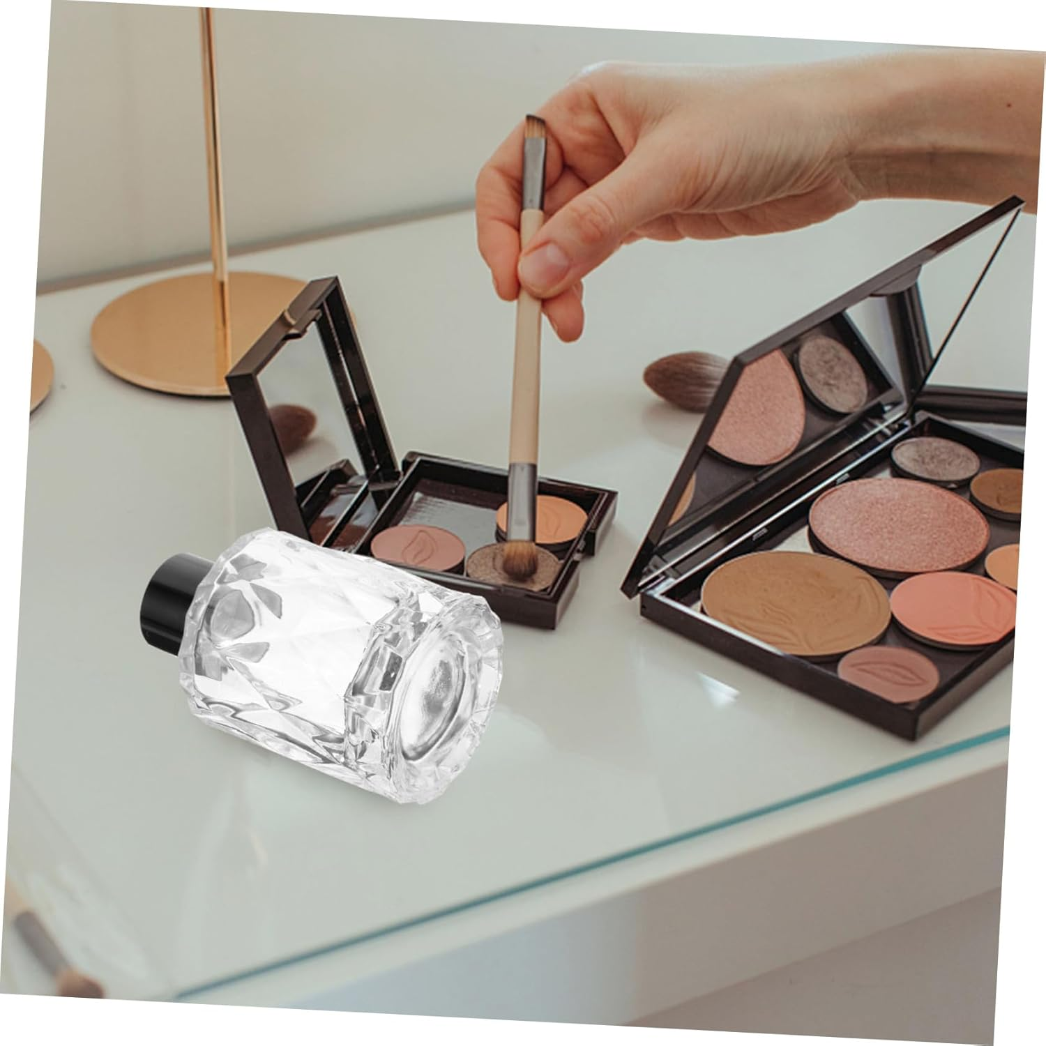 STOBAZA 4Pcs 50Ml Glass Reed Diffuser Bottles Perfume Sample Container Aromatherapy Oil Diffuser for Home D&eacute;cor and Office Fragrance image number 5