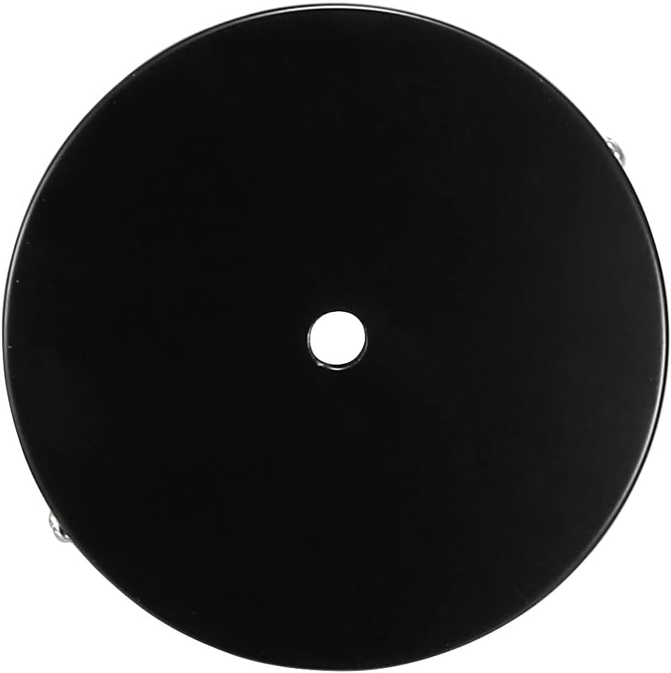 Uxcell Retro Light Canopy Kit Wall Sconce Lamp Plate Fixture 120Mm 4.7Inch Black image number 2