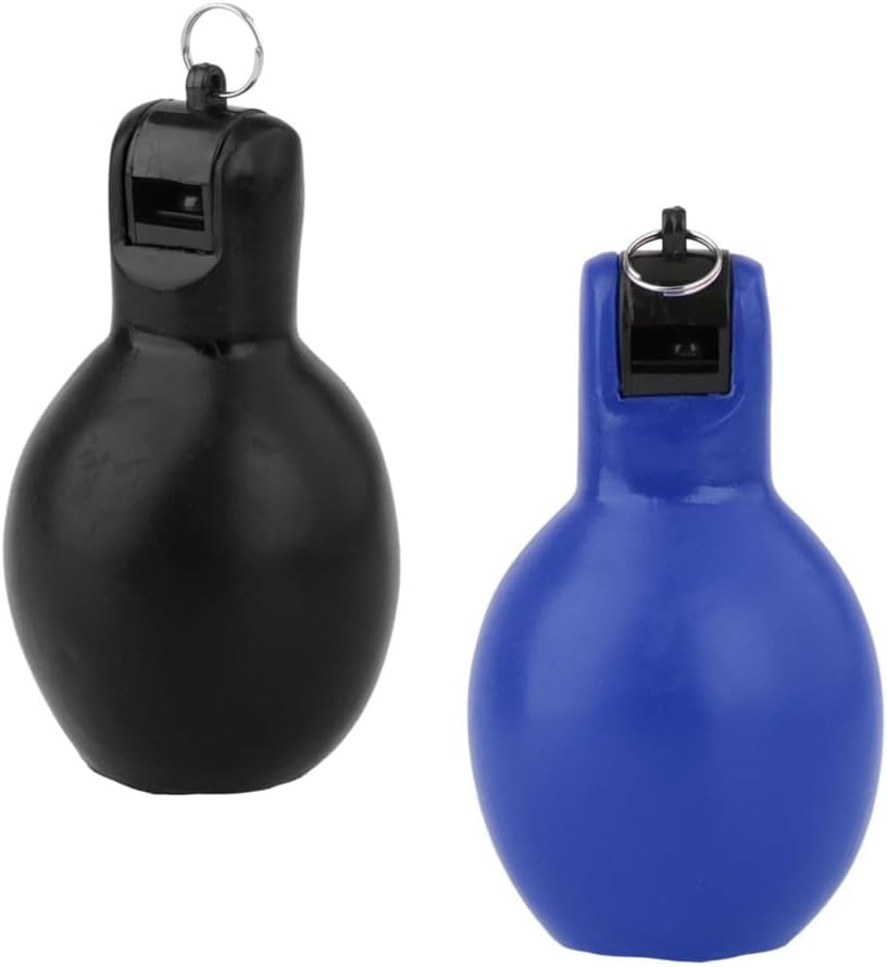 Hand Squeeze Whistles, Wanfoou 2Pcs Outdoor Safety Whistle, Portable Squeeze Whistle, Manual Sports Trainer Whistles, Coaches Whistle Loud Manual Sports Trainer Whistle for Trekking, Survival Kit