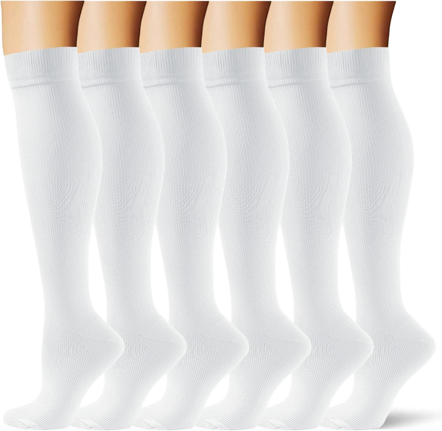(3 Pairs) Compression Socks 20-30 Mmhg Long Socks for Women and Knee High Socks Best Support for Women
