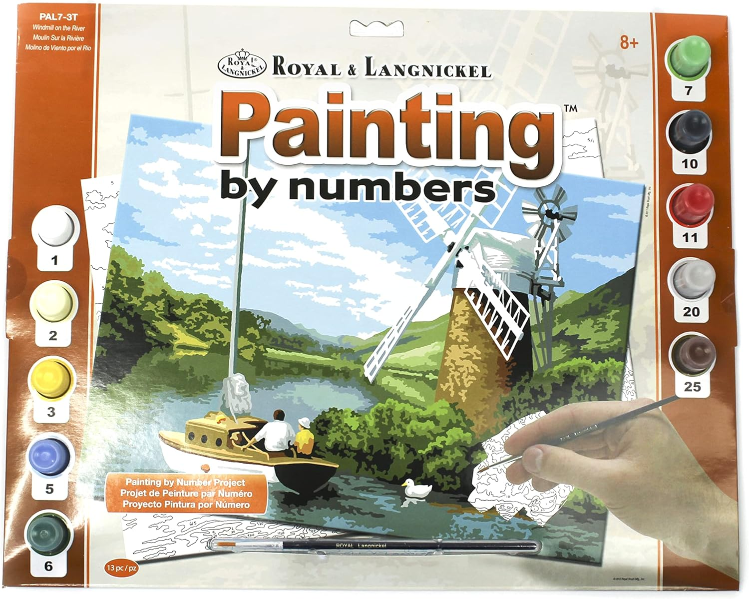 Royal & Langnickel Paint by Numbers Windmill Contains Paints and Brushes for Adults and Children from 8 Years