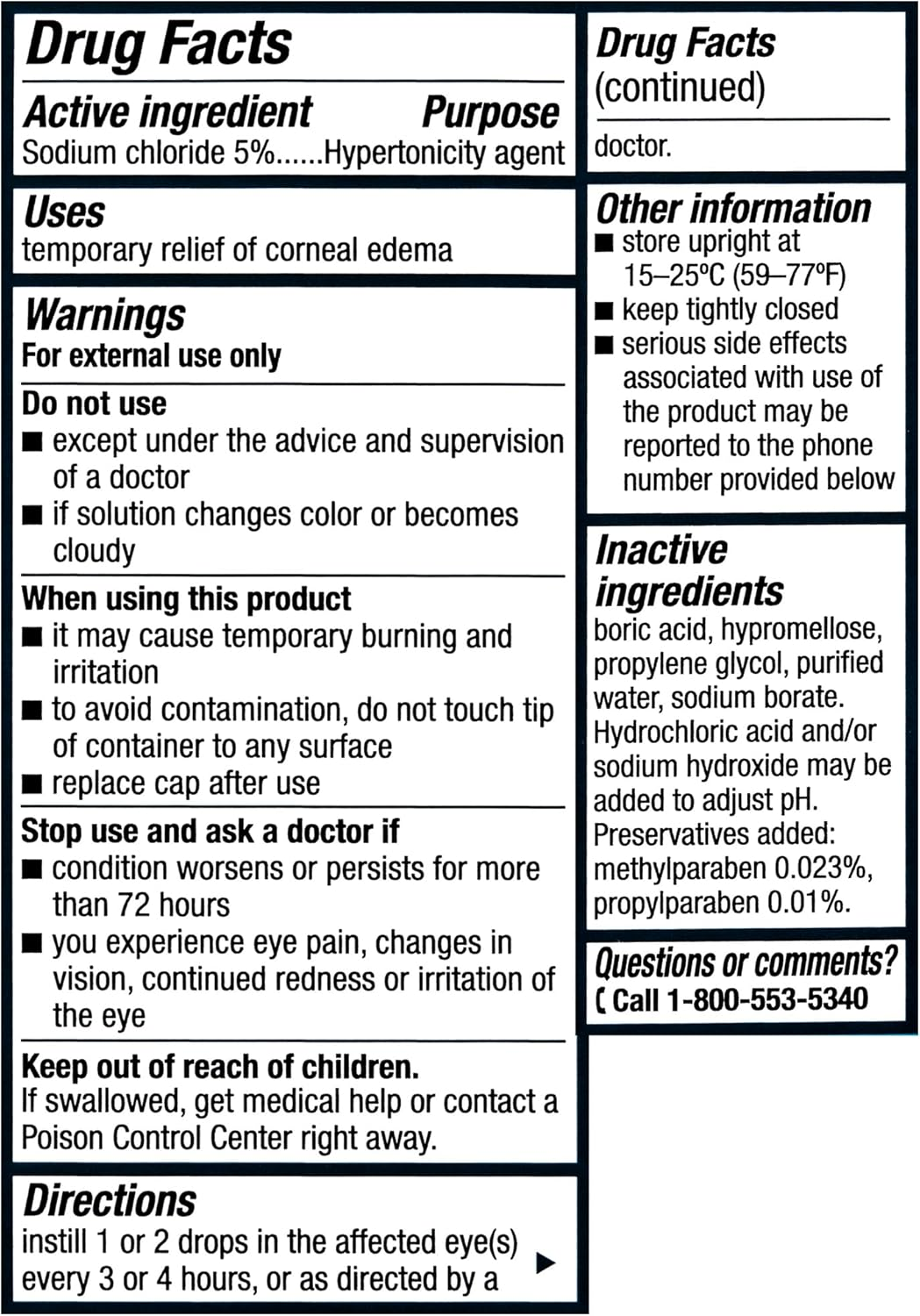 Bausch and Lomb Pharmaceuticals Muro 128 5 Percent Solution (15 Ml), 0.5 Ounce image number 3