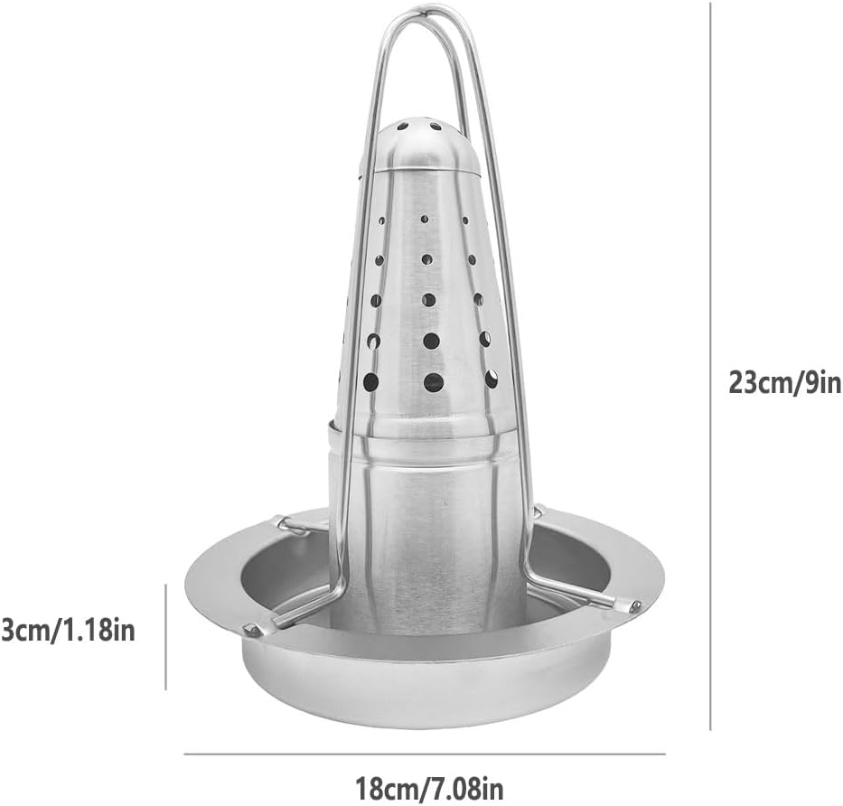 Stainless Steel Roast Chicken Rack Outdoor Portable BBQ BBQ Beer Chicken Rack Multifunctional Removable Outdoor BBQ Artifact image number 2