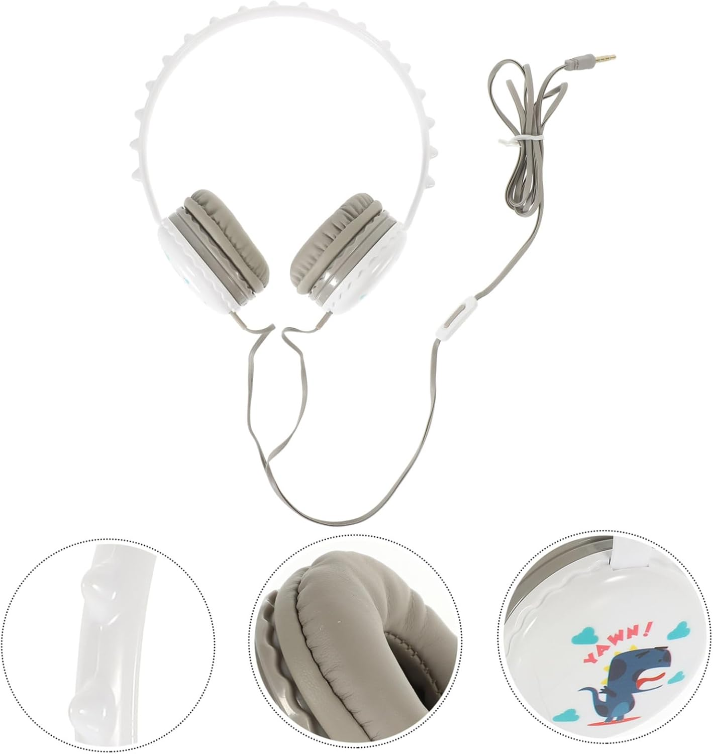 LIFKICH Cartoon Wired over Ear Headphones for Mic Cable Comfortable Lightweight Design High Fidelity Sound for School and Daily Use image number 2