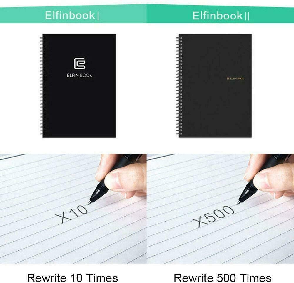 Erasable Reusable Elfinbook Smart Notebook 2.0 Upgraded Pen Ios Cloud Business B4A1 image number 1